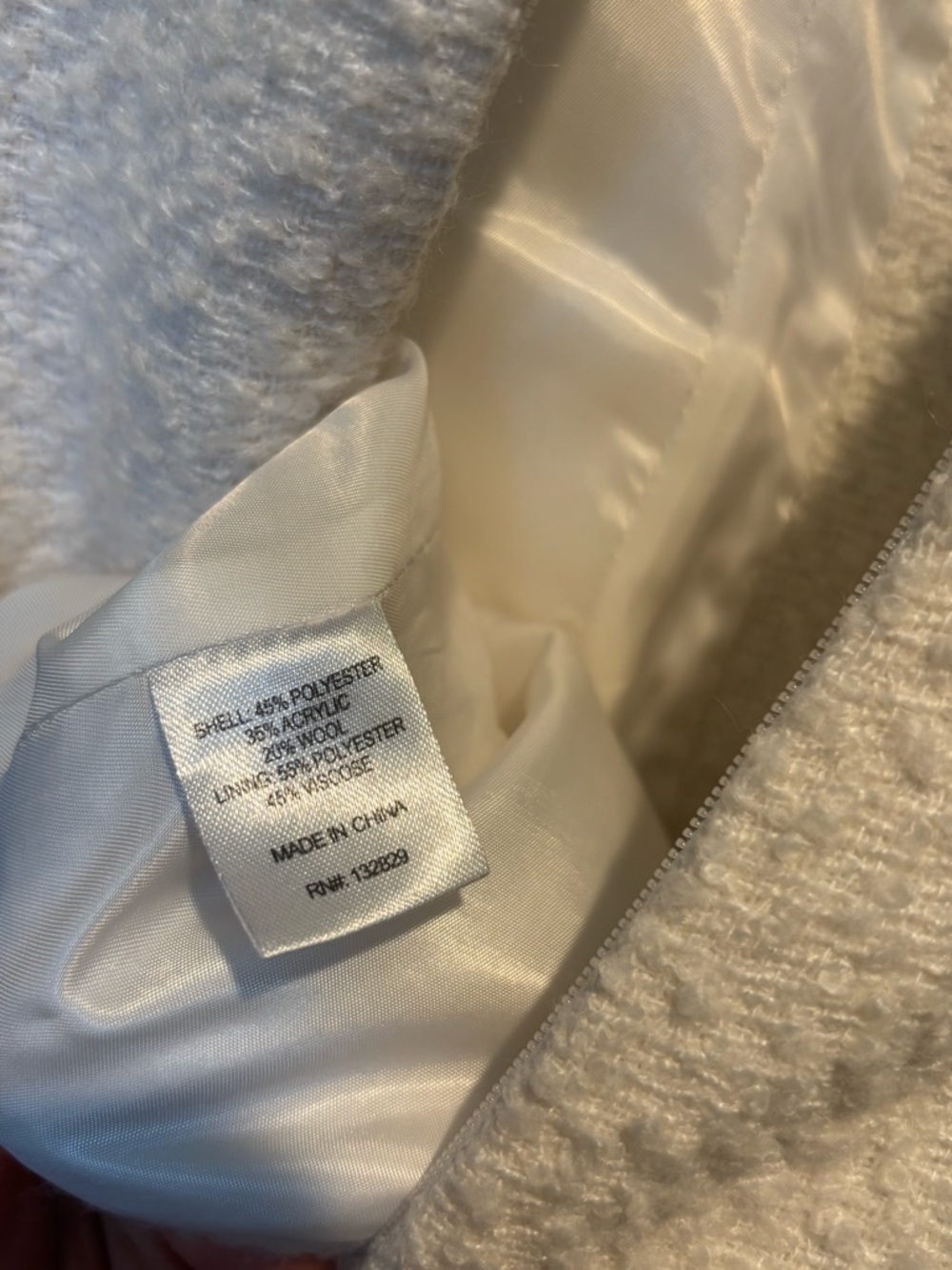 Lovers + Friends Ivory Bouclé Mini Dress with Button Front - Picture 9 of 11